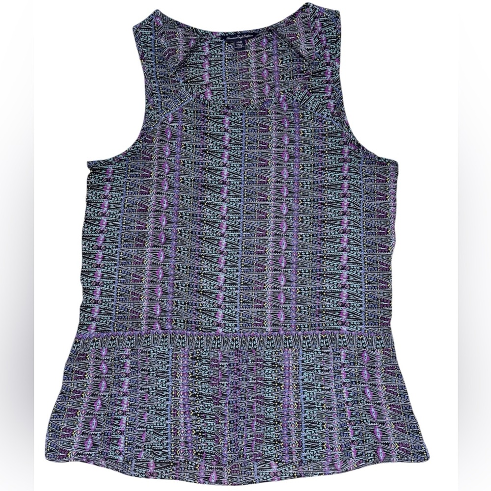 American Eagle Outfitters Light Weight Sheer Sleeveless Blouse Multicolor sz XS